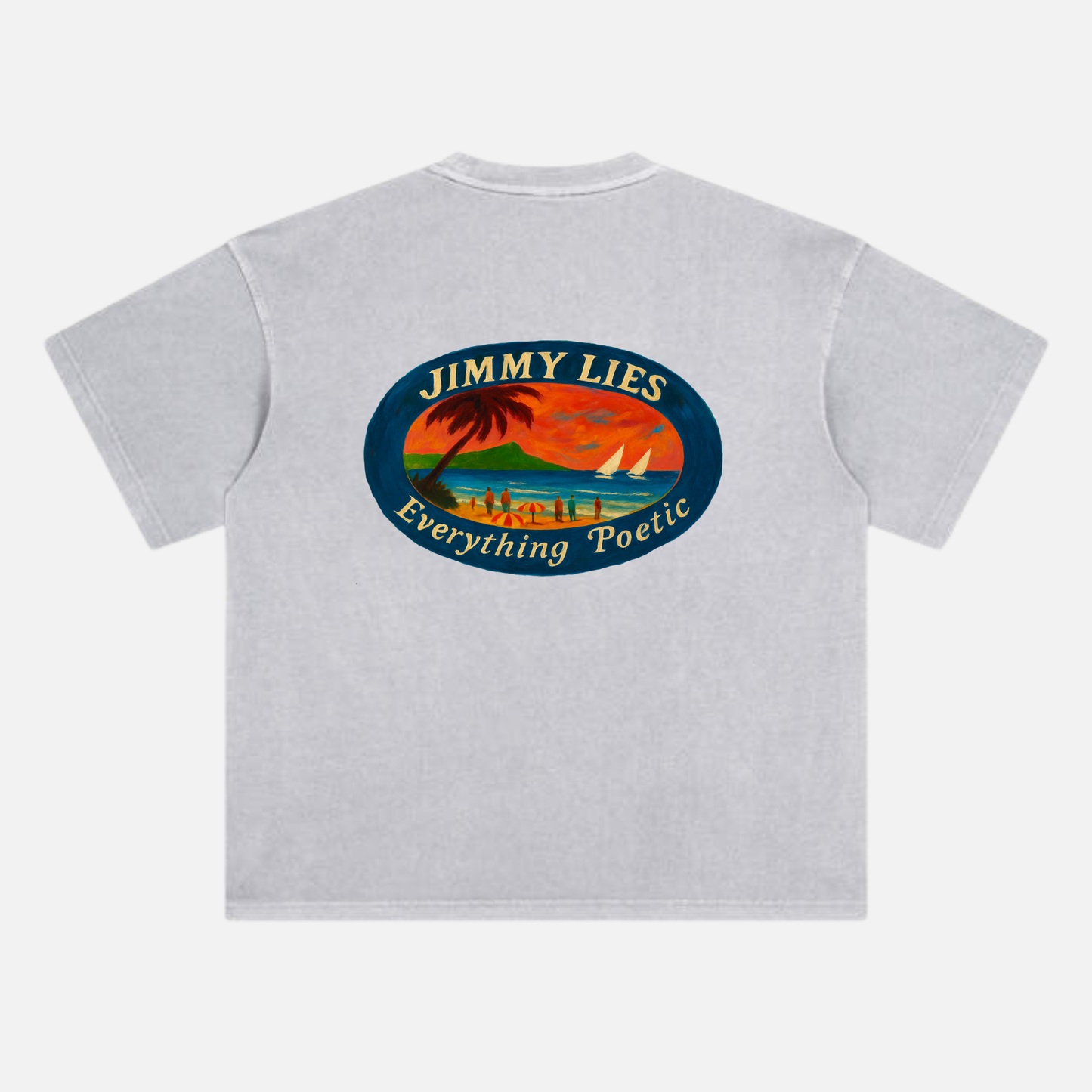 BLUE COAST GREY TEE