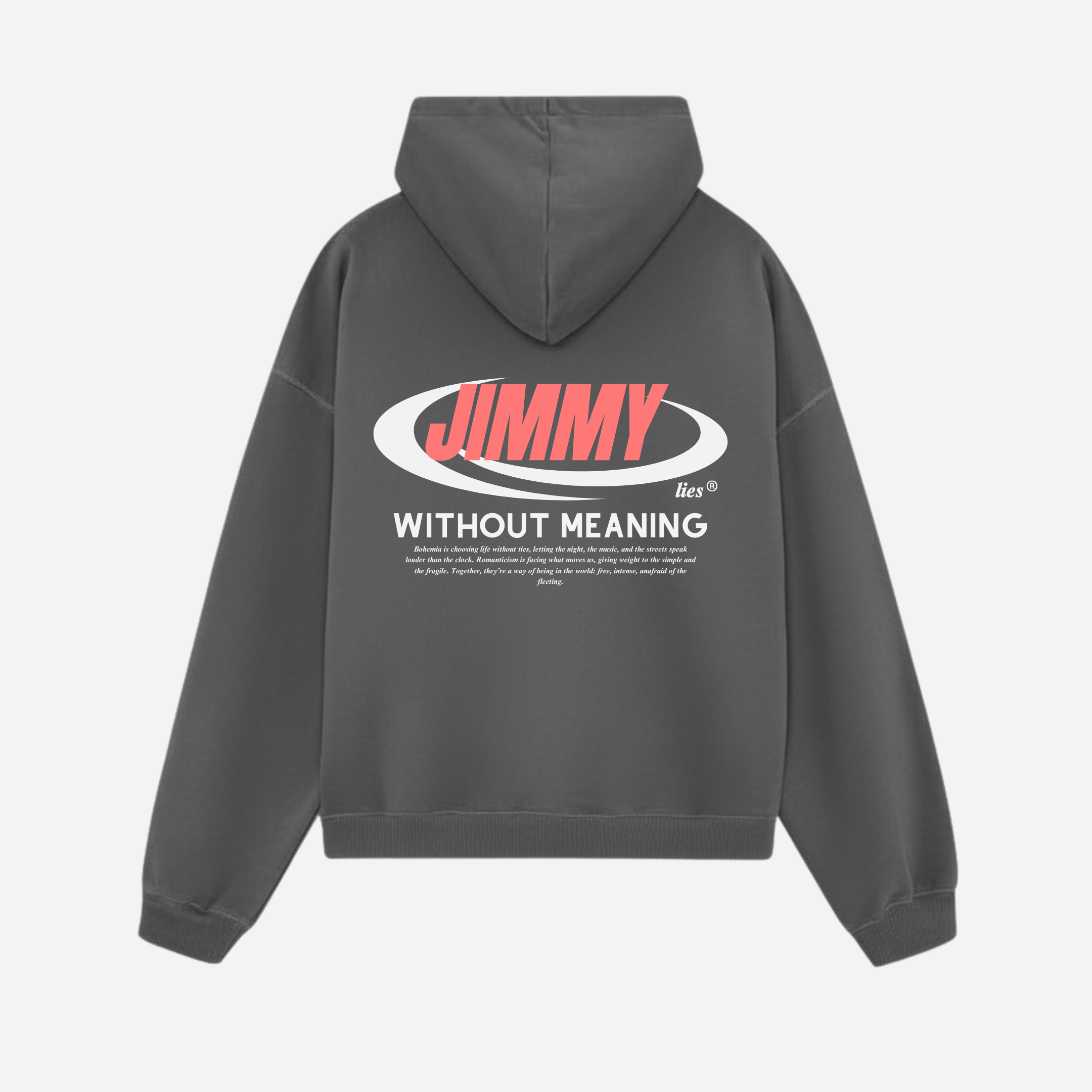 CHARCOAL RETRO HOODIE