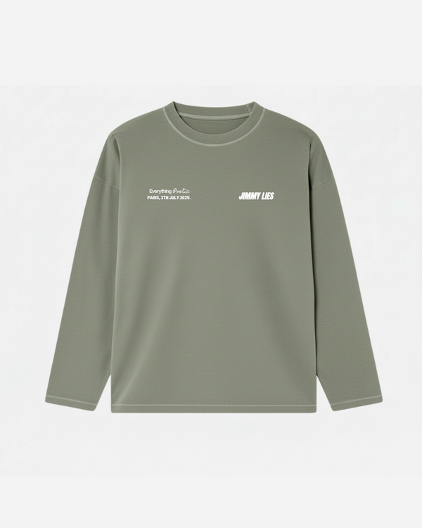 GREEN LONG TEE