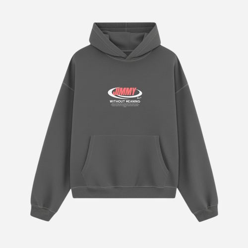 CHARCOAL RETRO HOODIE