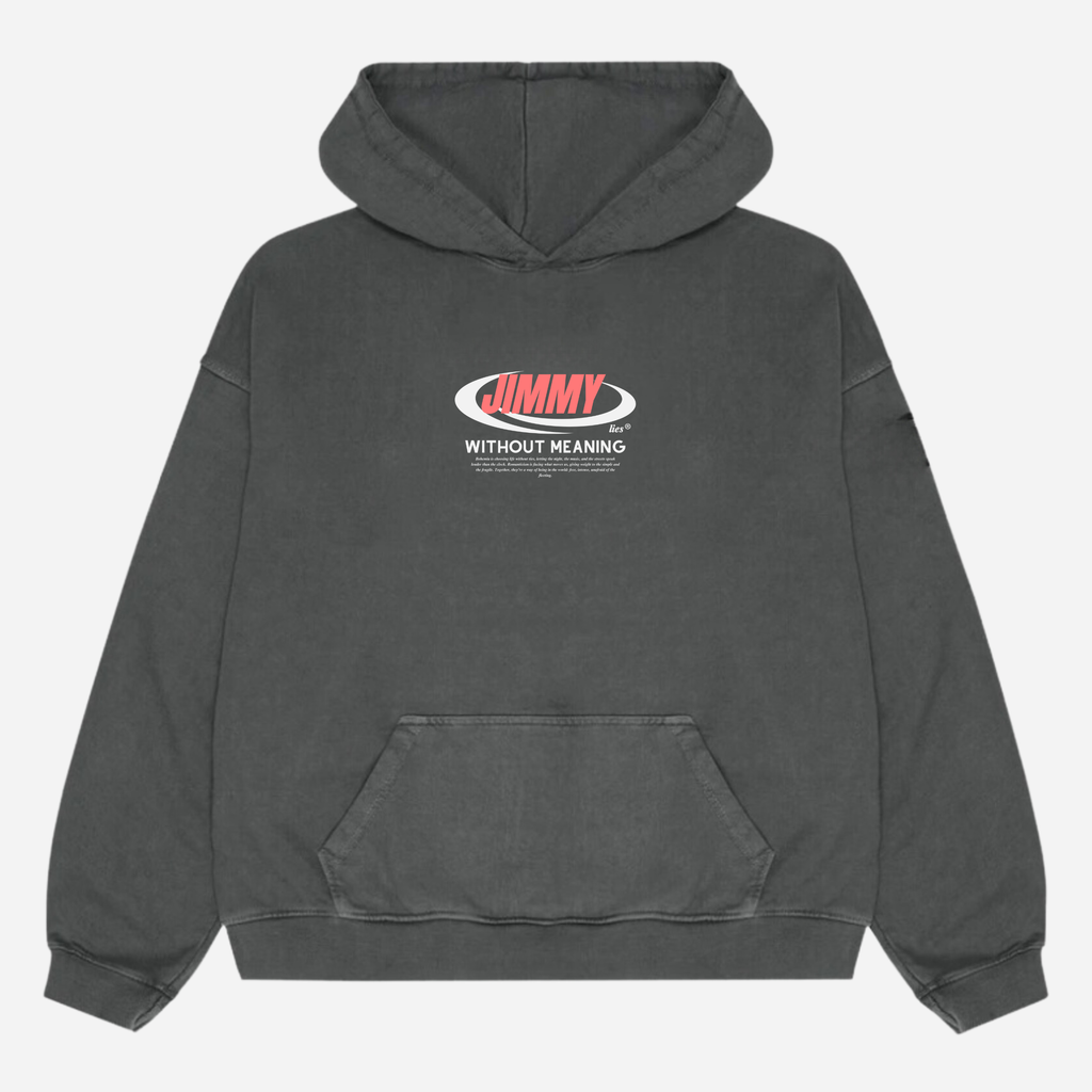 CHARCOAL RETRO HOODIE