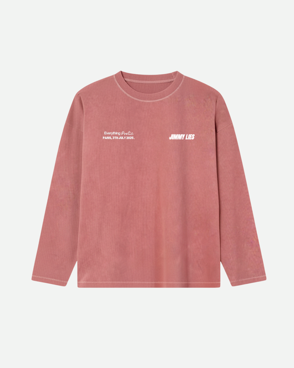 PARIS RED LONG TEE