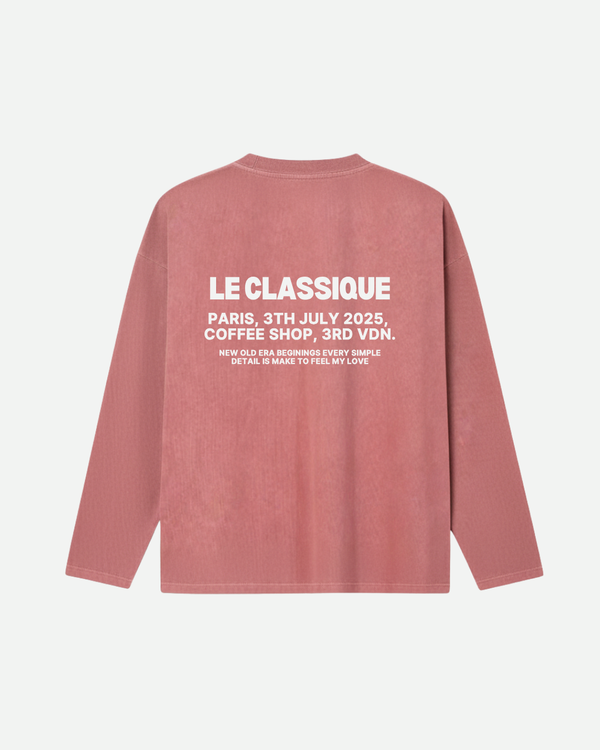 PARIS RED LONG TEE
