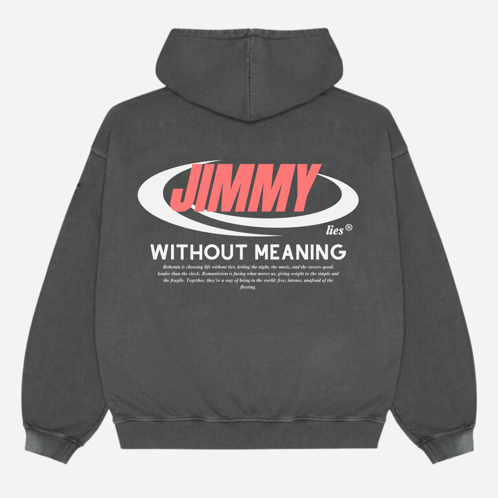 CHARCOAL RETRO HOODIE