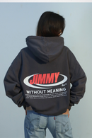 CHARCOAL RETRO HOODIE