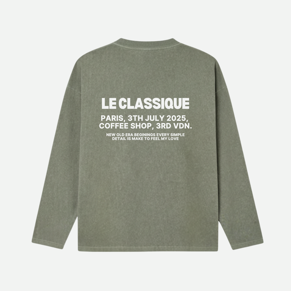 GREEN LONG TEE