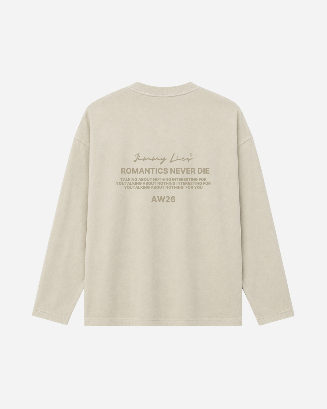 ROMANTICS BEIGE LONG TEE