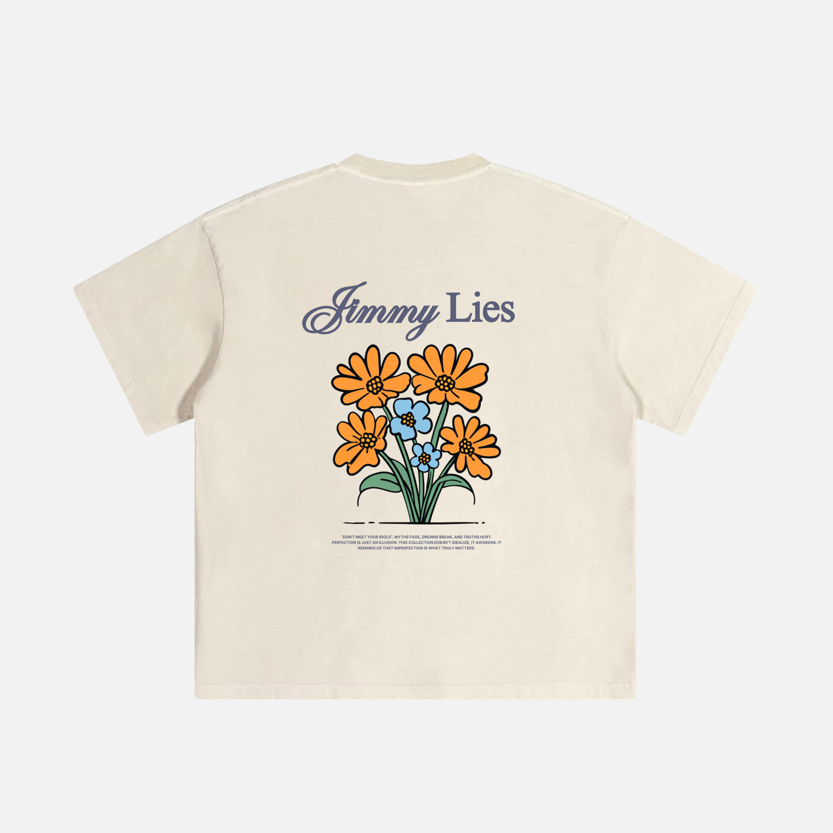FLOWERS BEIGE TEE