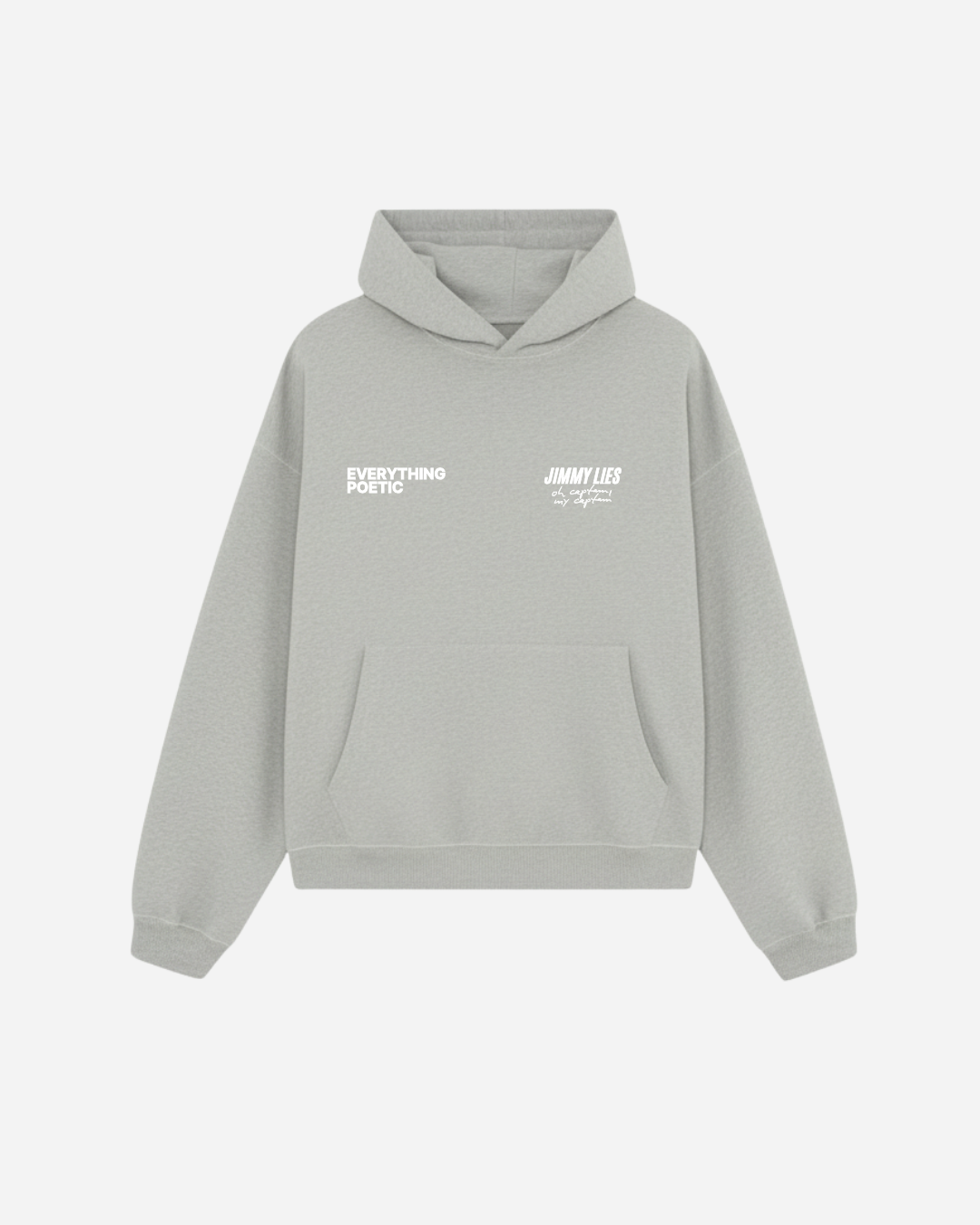 LIGHT GREY RETRO HOODIE