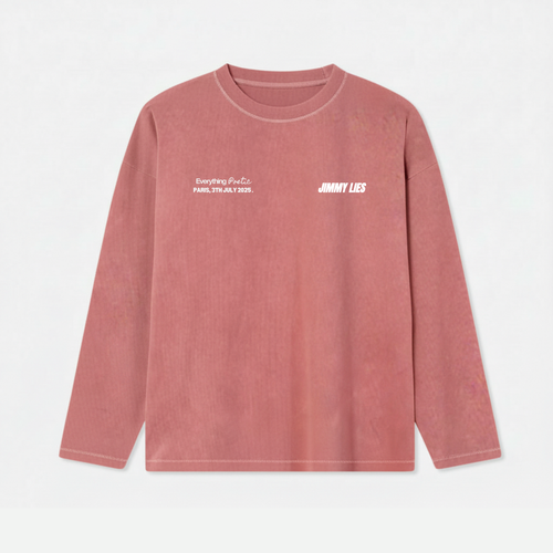 PARIS RED LONG TEE