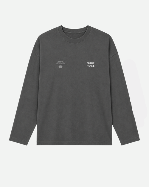 LAPS CHARCOAL LONG TEE
