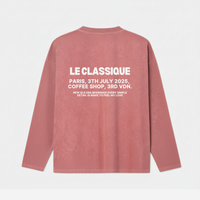 PARIS RED LONG TEE