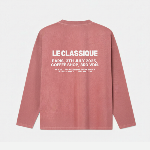 PARIS RED LONG TEE