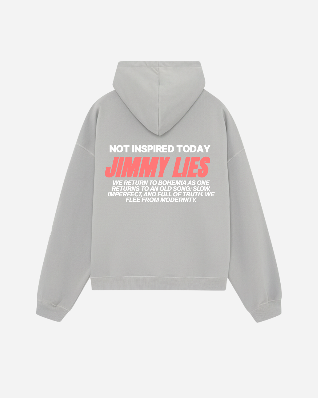 LIGHT GREY RETRO HOODIE