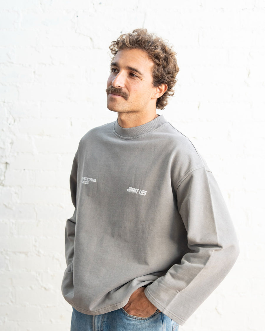 NISC LIGHT GREY CREWNECK