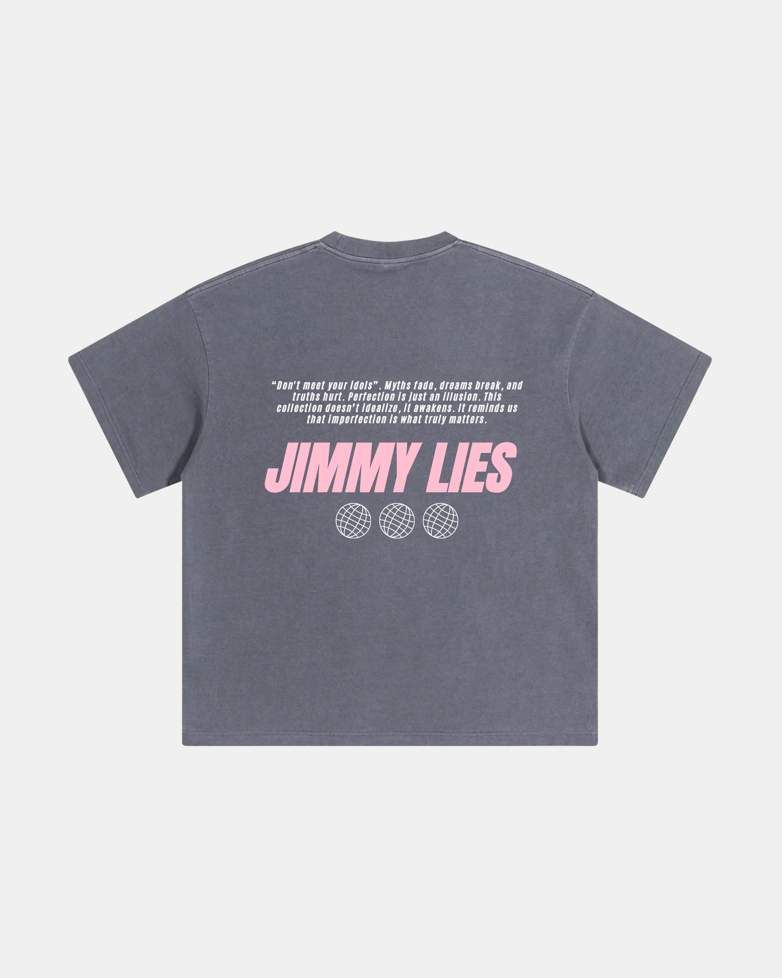CONTRAST PINK GREY TEE