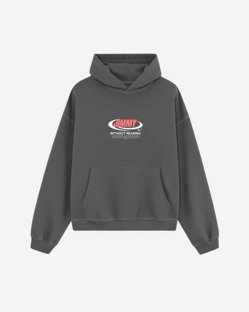 CHARCOAL RETRO HOODIE