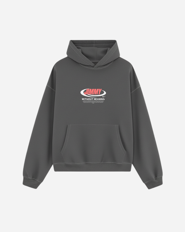 CHARCOAL RETRO HOODIE