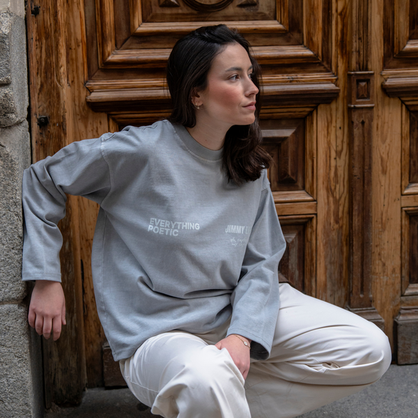 LIGHT GREY LONG TEE V.1