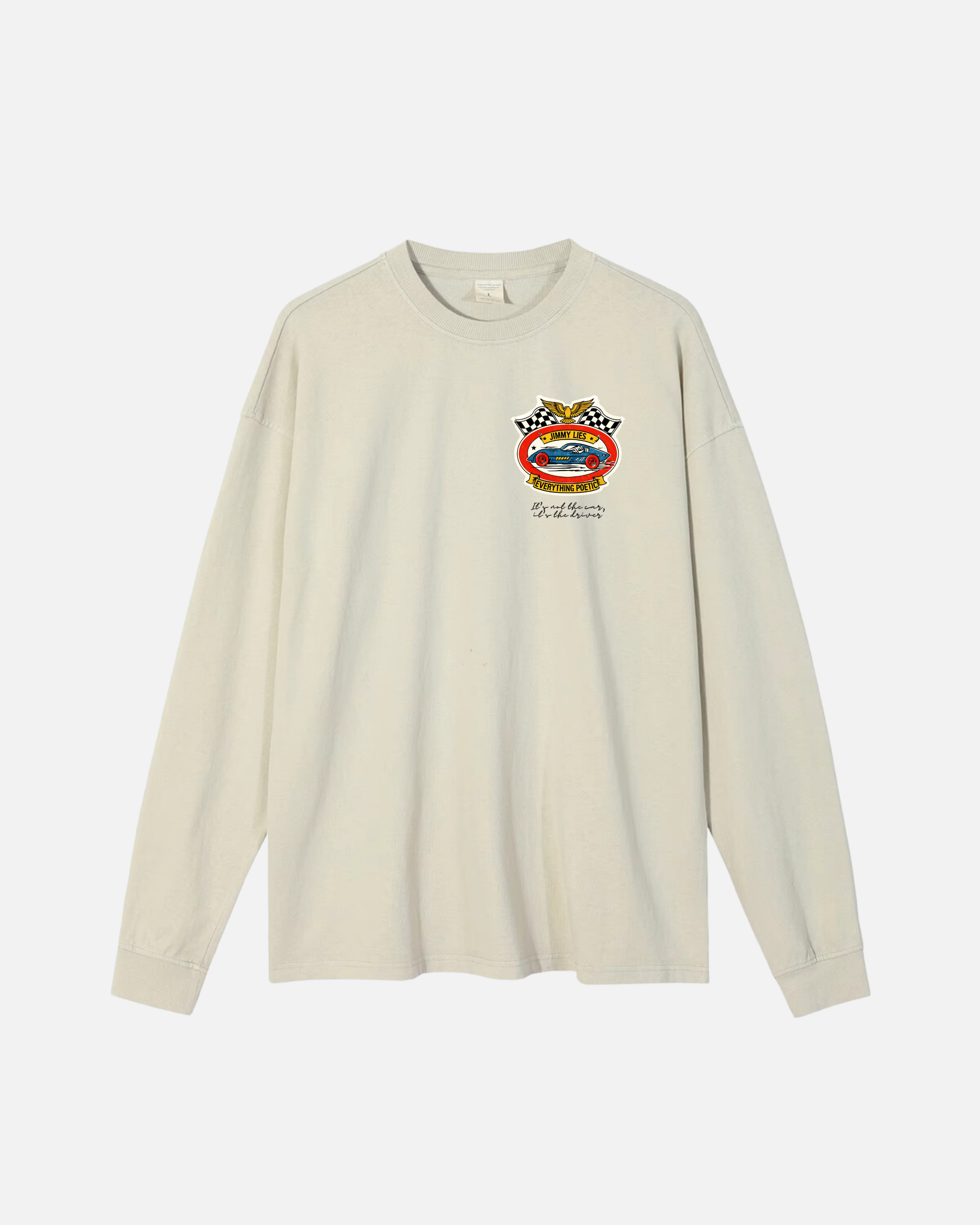 BEIGE CAR LONG TEE