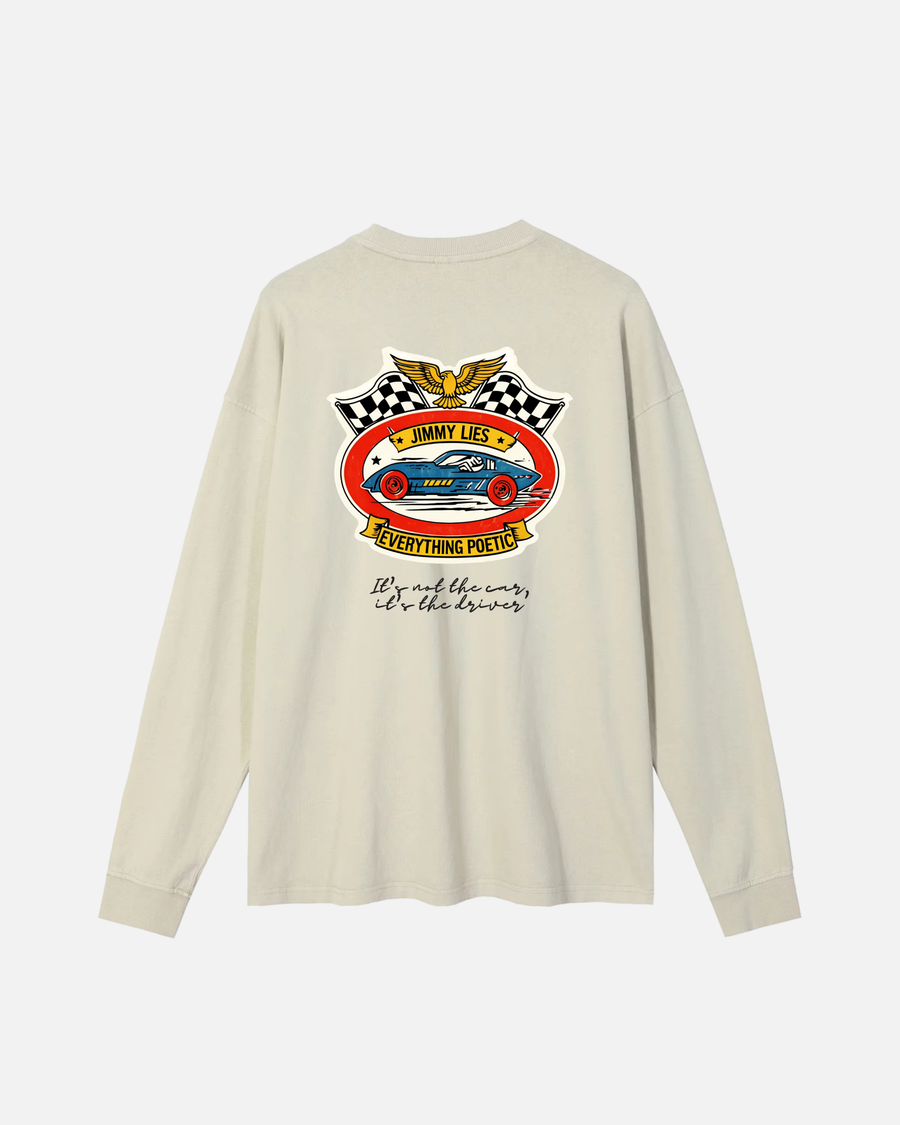 BEIGE CAR LONG TEE