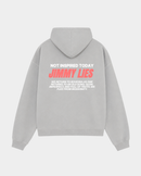 LIGHT GREY RETRO HOODIE