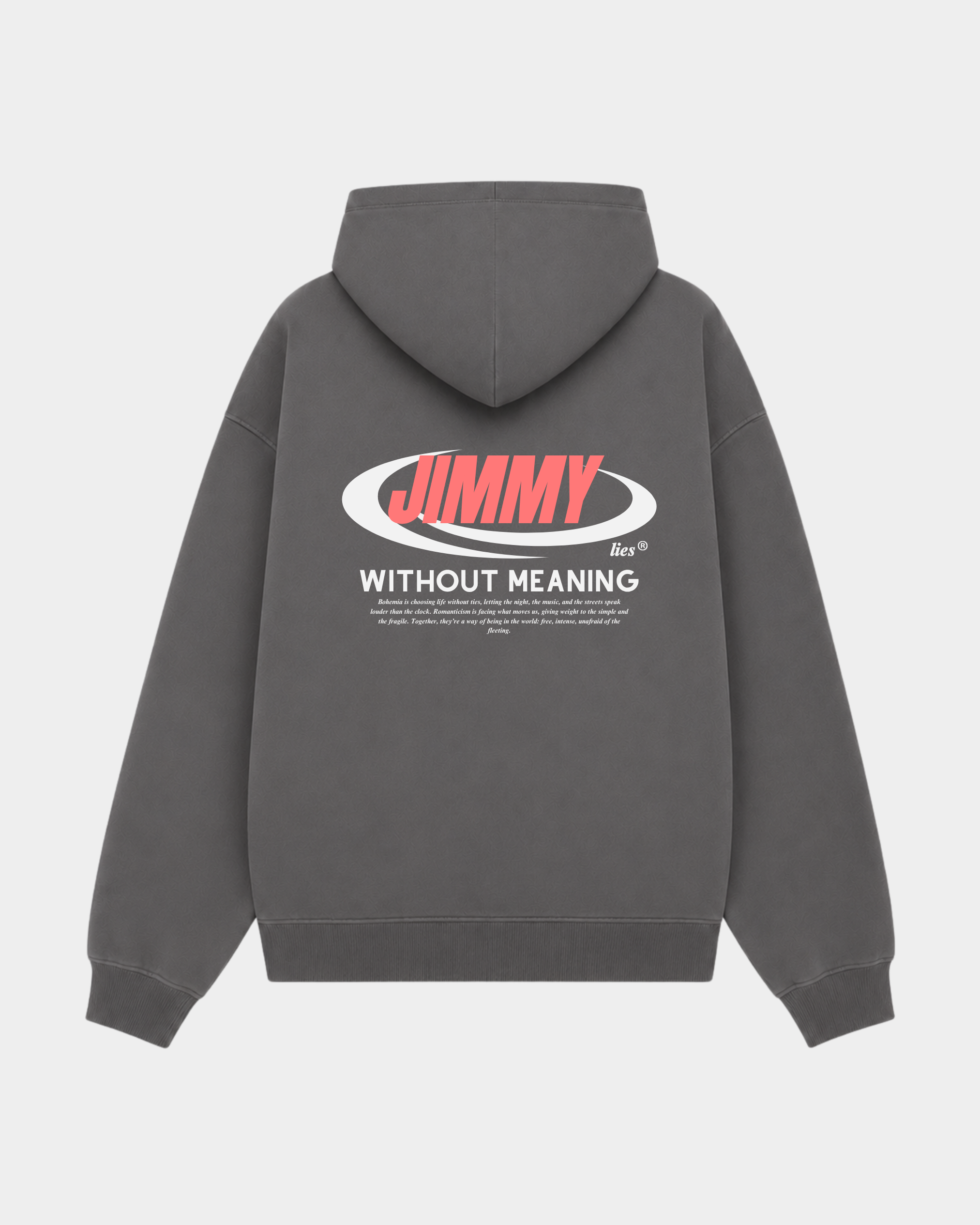 CHARCOAL RETRO HOODIE