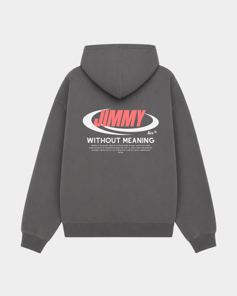 CHARCOAL RETRO HOODIE