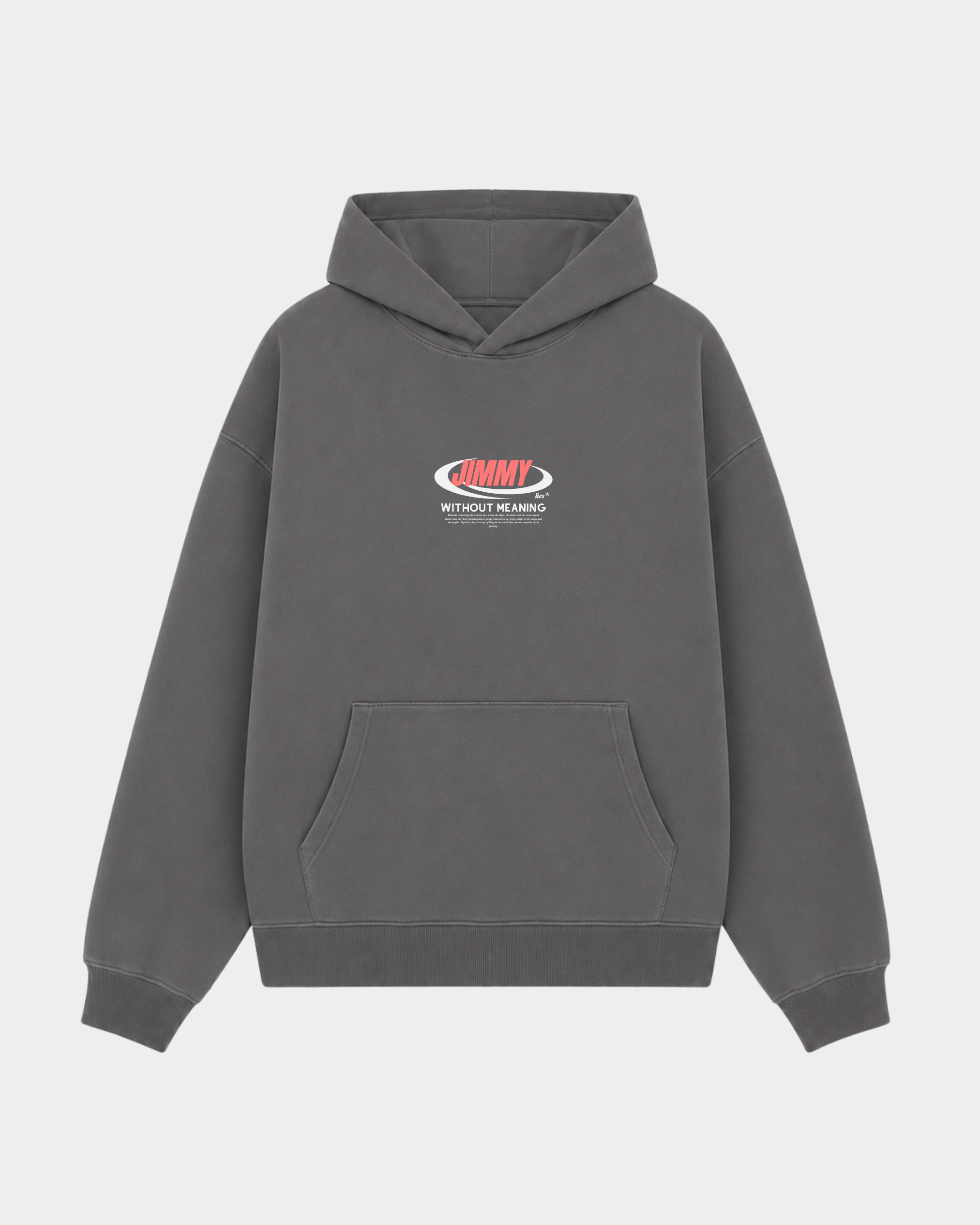 CHARCOAL RETRO HOODIE