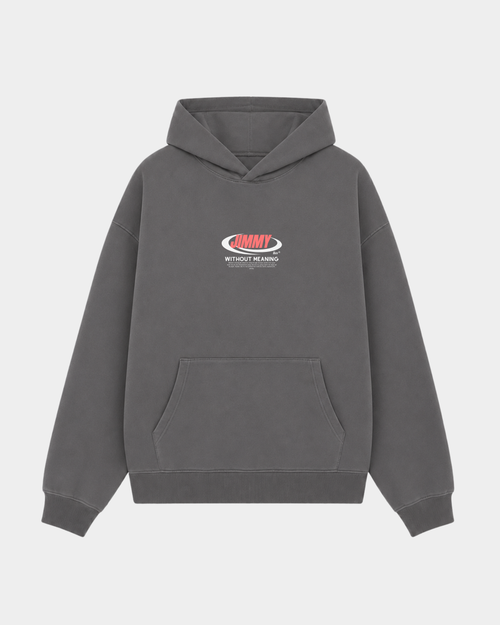 CHARCOAL RETRO HOODIE