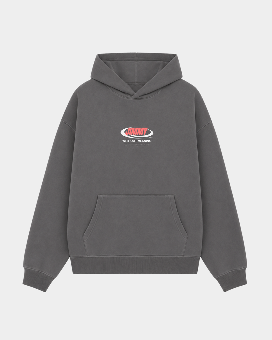 CHARCOAL RETRO HOODIE