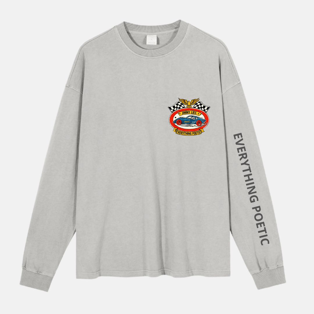 GREY LONG TEE