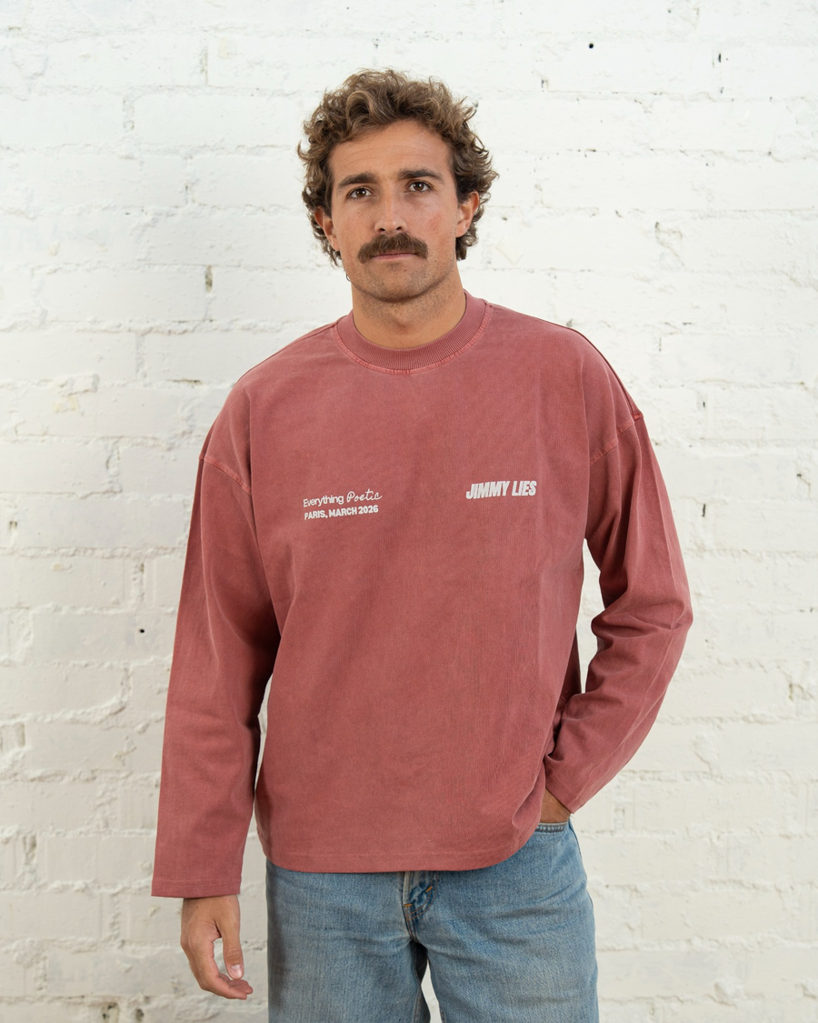 PARIS RED LONG TEE