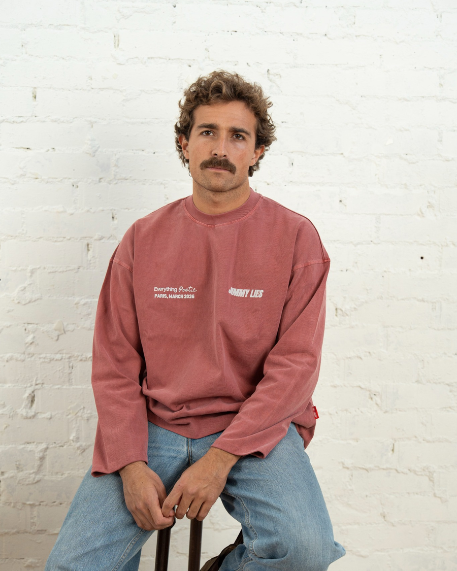 PARIS RED LONG TEE