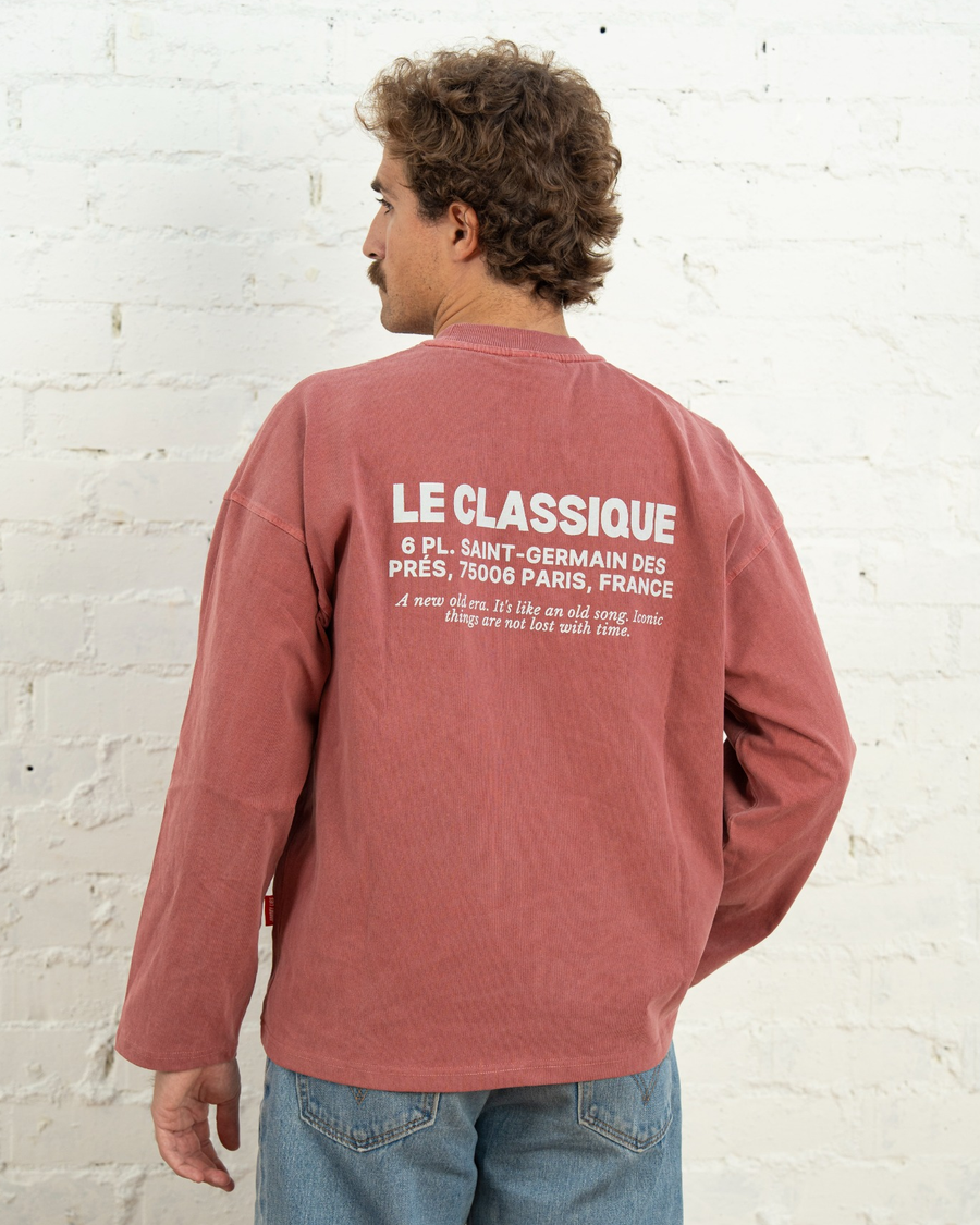 PARIS RED LONG TEE