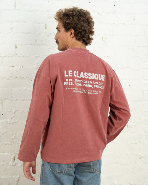 PARIS RED LONG TEE