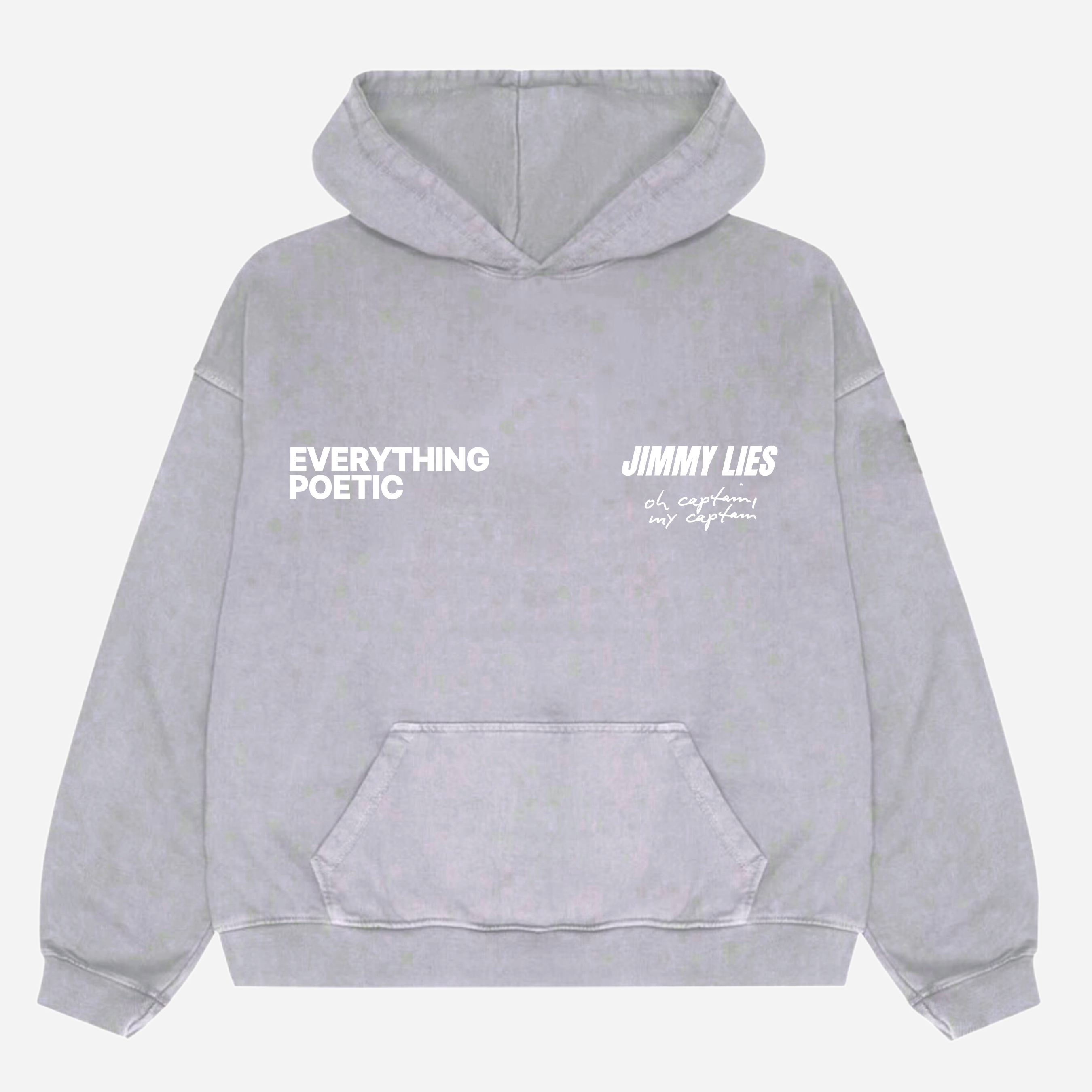 LIGHT GREY RETRO HOODIE