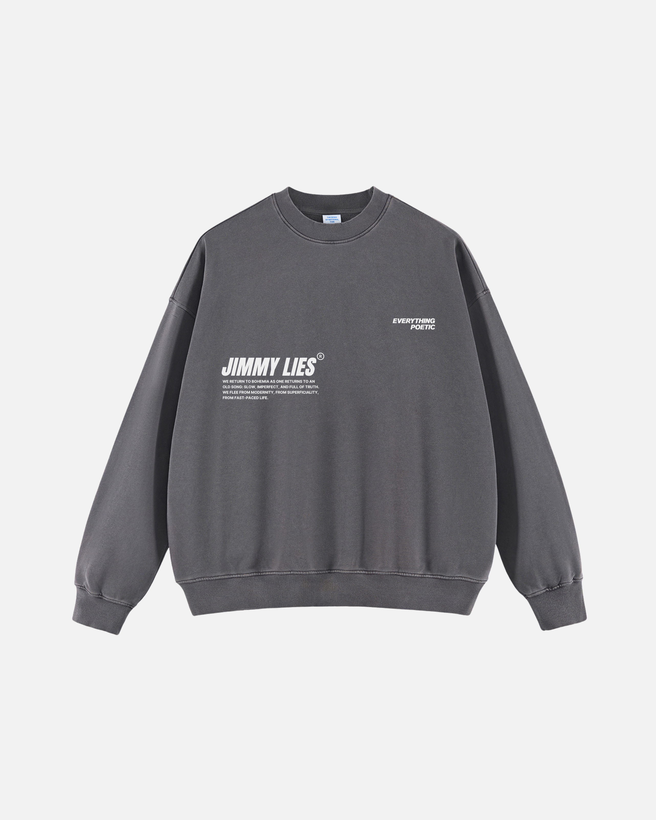 GREY VINTAGE CREWNECK