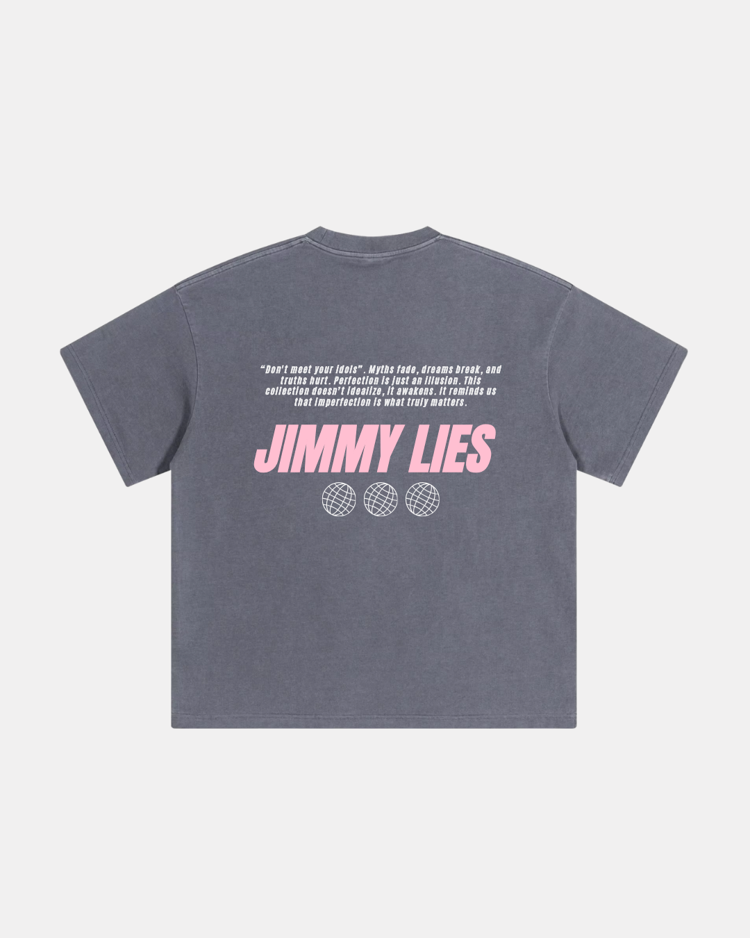 CONTRAST PINK GREY TEE