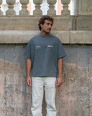 CONTRAST PINK GREY TEE
