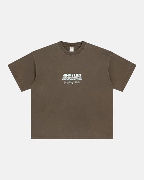 BROWN BLUE TEE