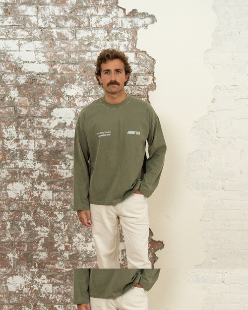 GREEN LONG TEE