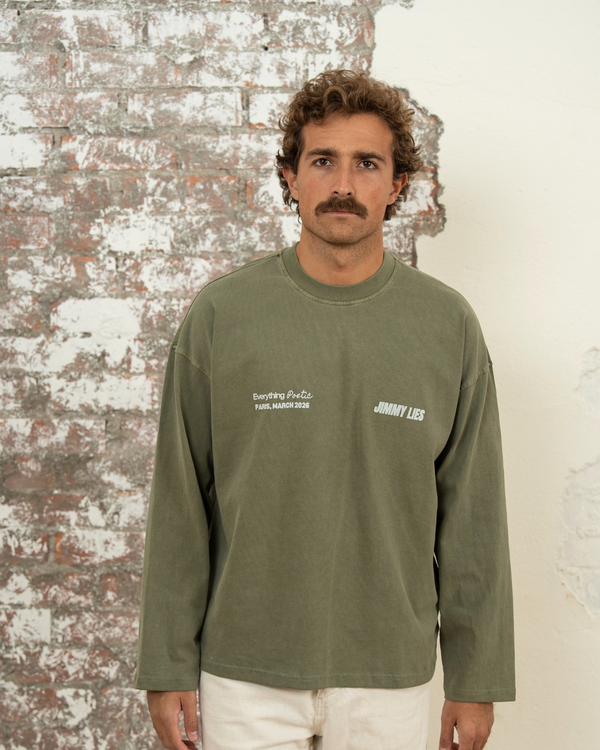 GREEN LONG TEE