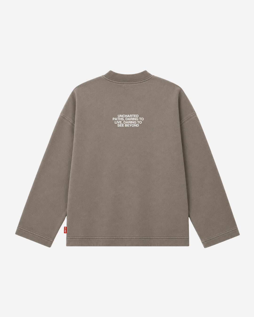 POCKET BROWN CREWNECK
