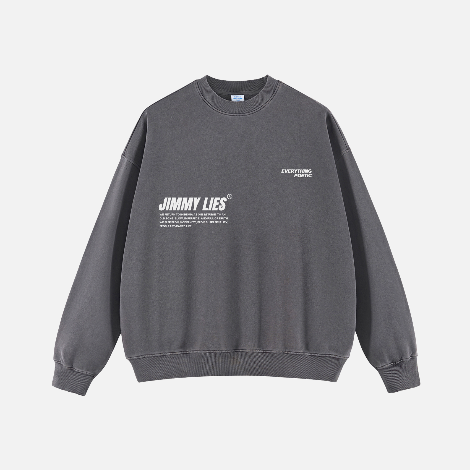 GREY VINTAGE CREWNECK