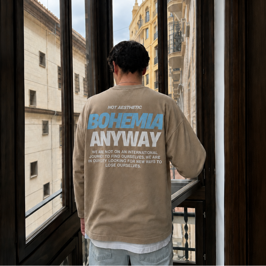 BROWN LONG TEE