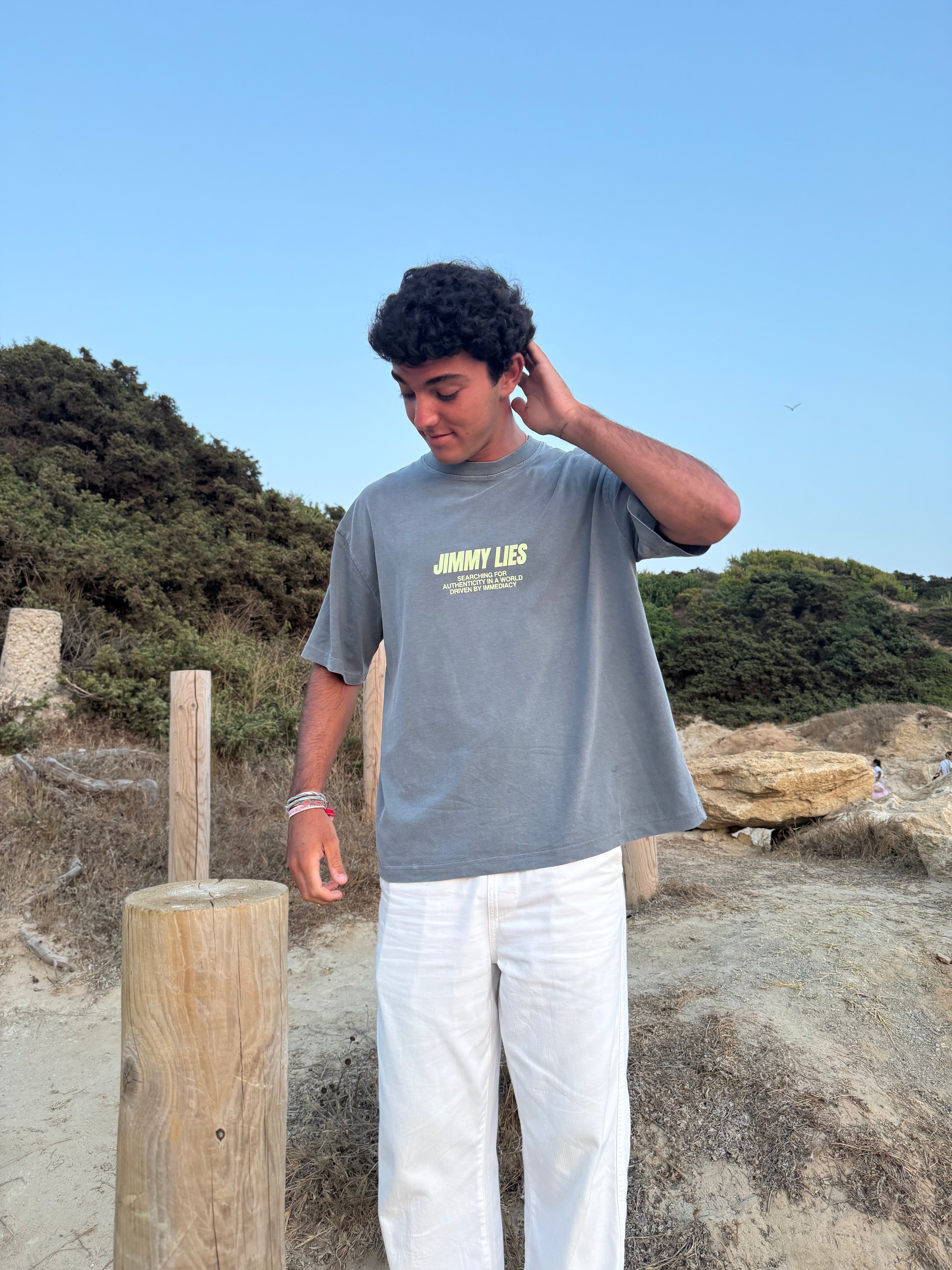 POPS GREY TEE