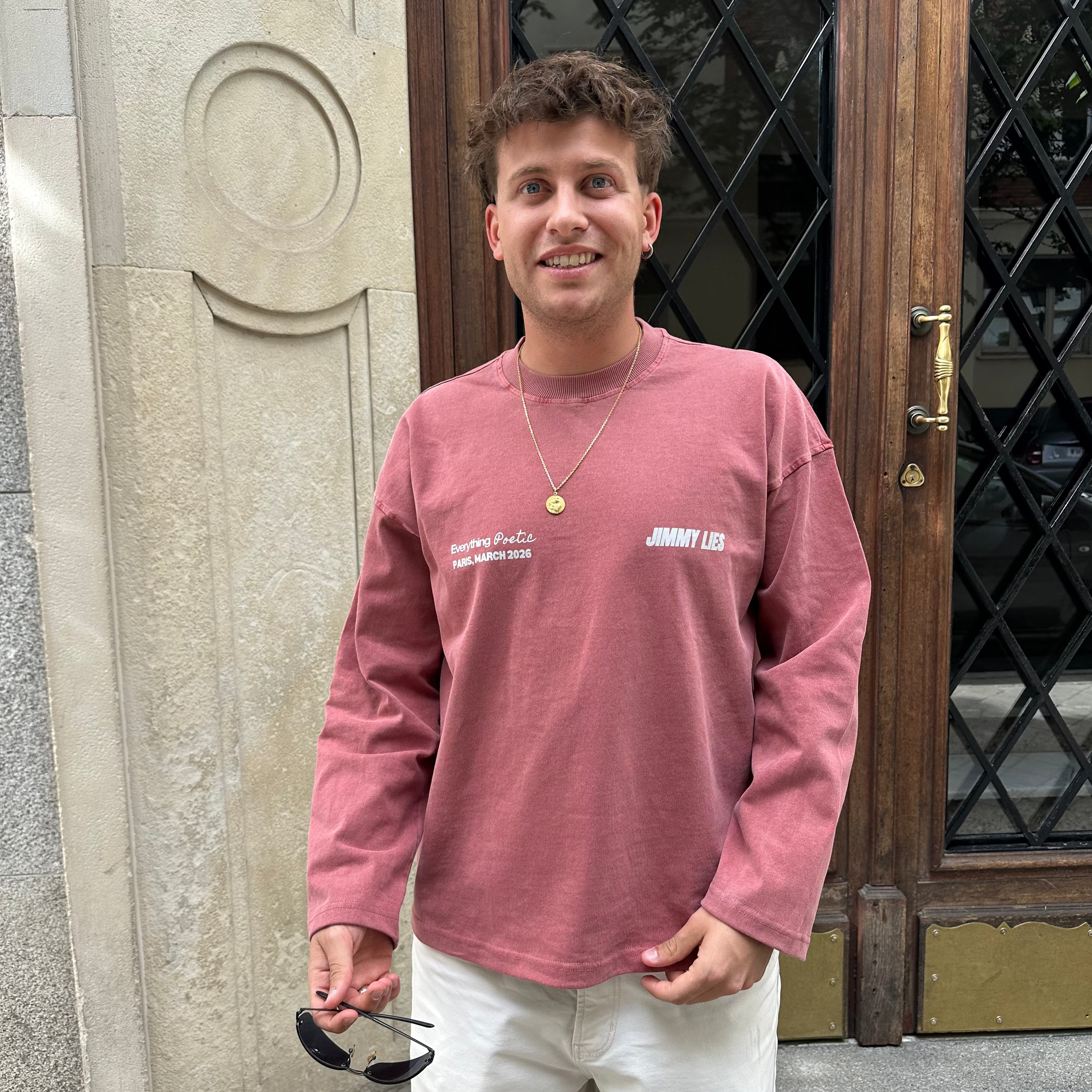 PARIS RED LONG TEE