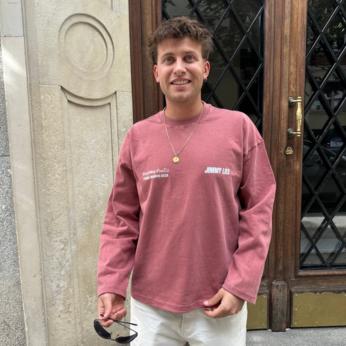 PARIS RED LONG TEE