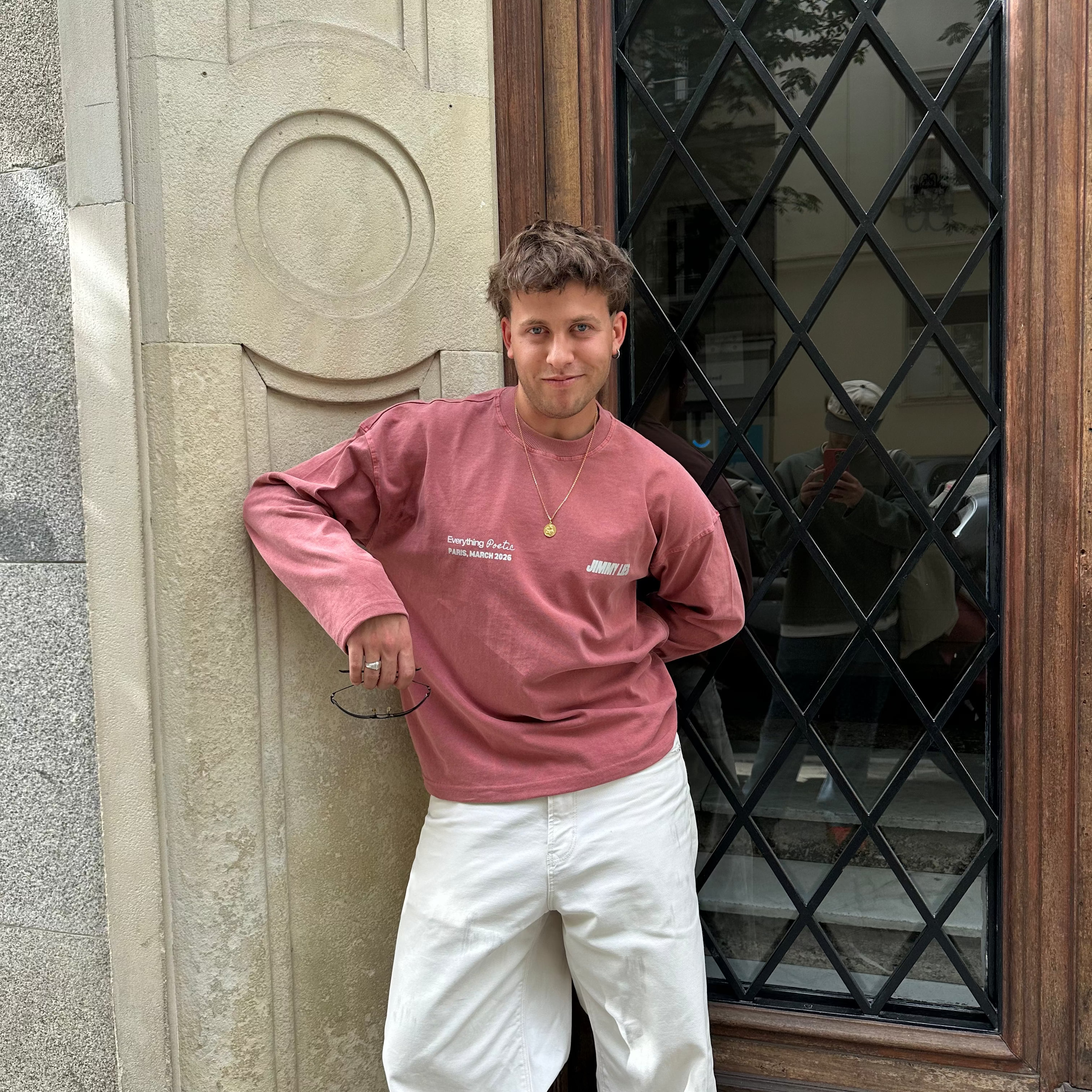 PARIS RED LONG TEE